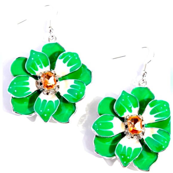 🍀💚🍀 “TROPICAL TREASURE” GREEN EARRINGS ~ PAPARAZZI❗️ 🍀💚🍀 - Picture 2 of 6